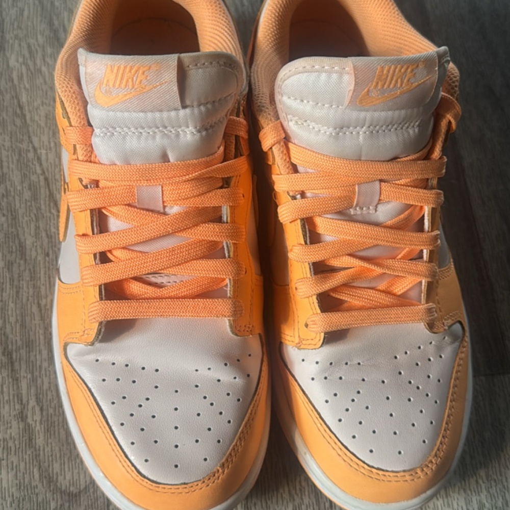 Peach Nike Dunk low womens 7.5